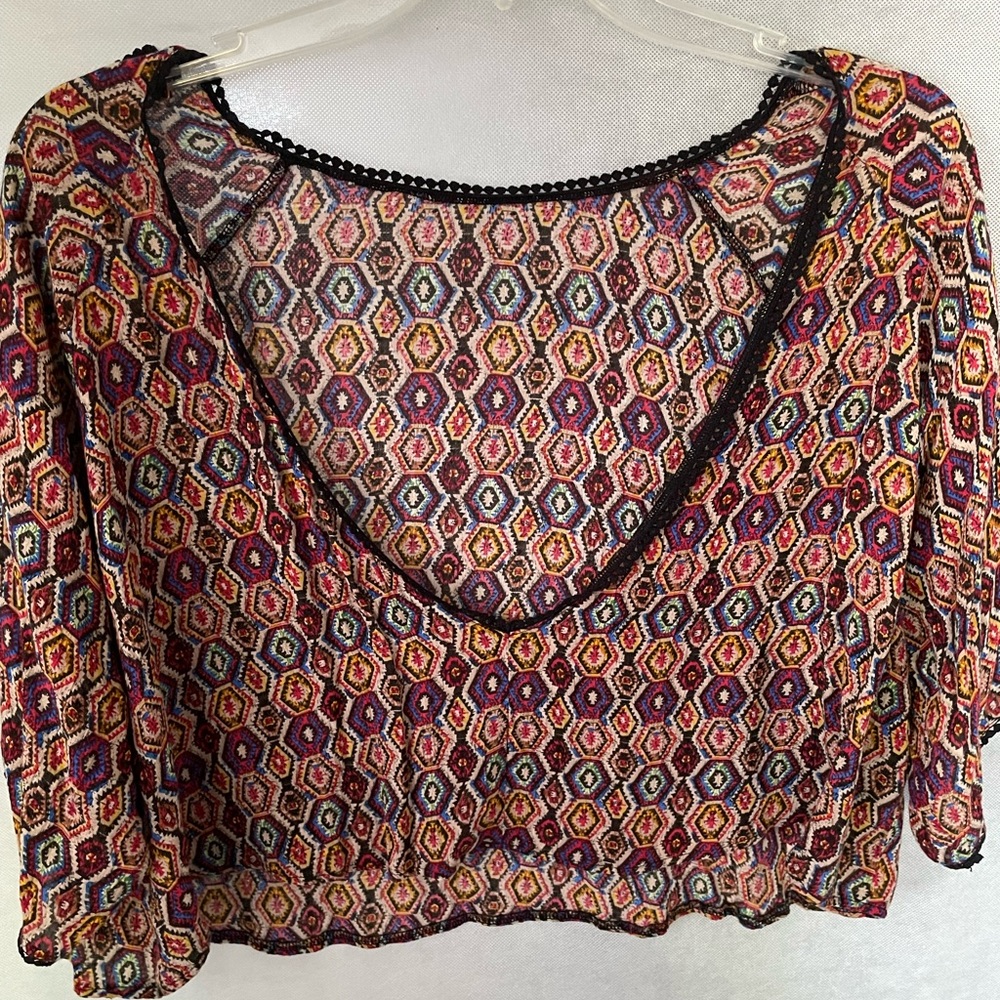 Super cute crop top cover up